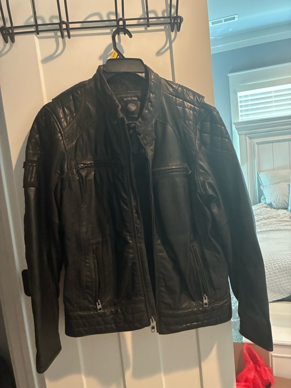 Harley-Davidson Black Leather Moto Jacket - Men